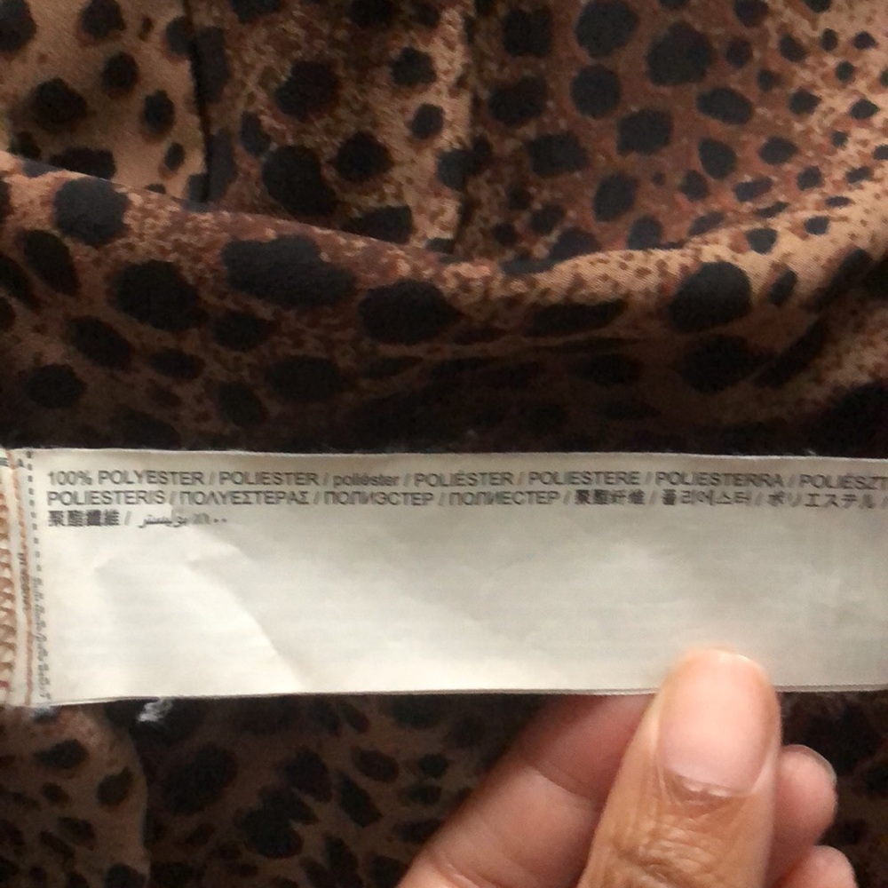 Mng Classic Leopard Print Button Down Woman’s Shi… - image 4